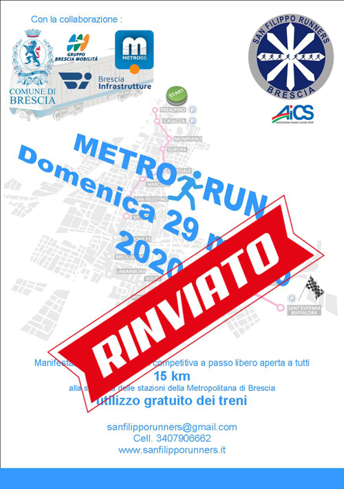 Metrorun20 Locandina